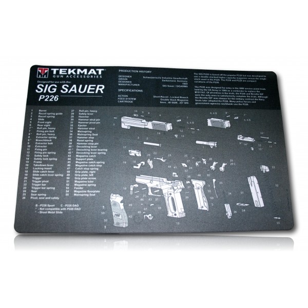 TAPIS TEKMAT PISTOLET SIG SAUER P226