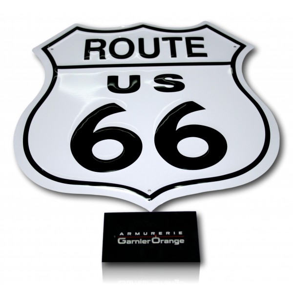 PLAQUE METAL DECO ROUTE 66