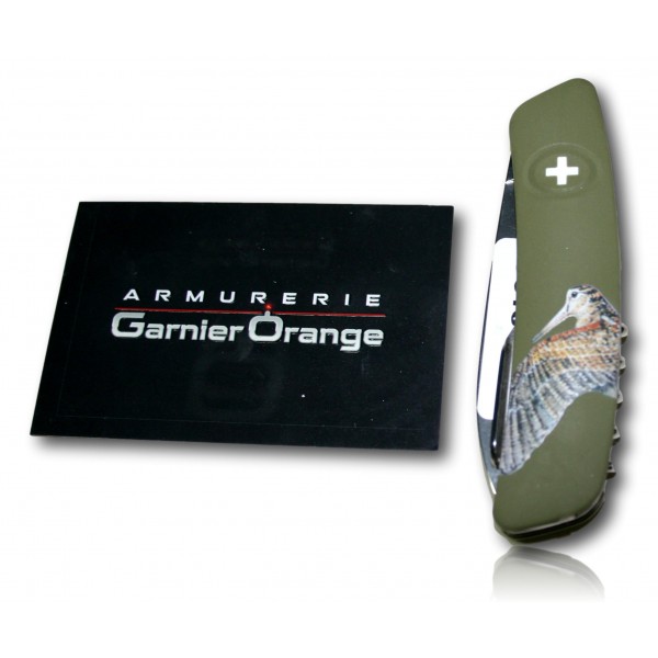 COUTEAU SWIZA KAKI IMPRESSION BECASSE 11 FONCTIONS