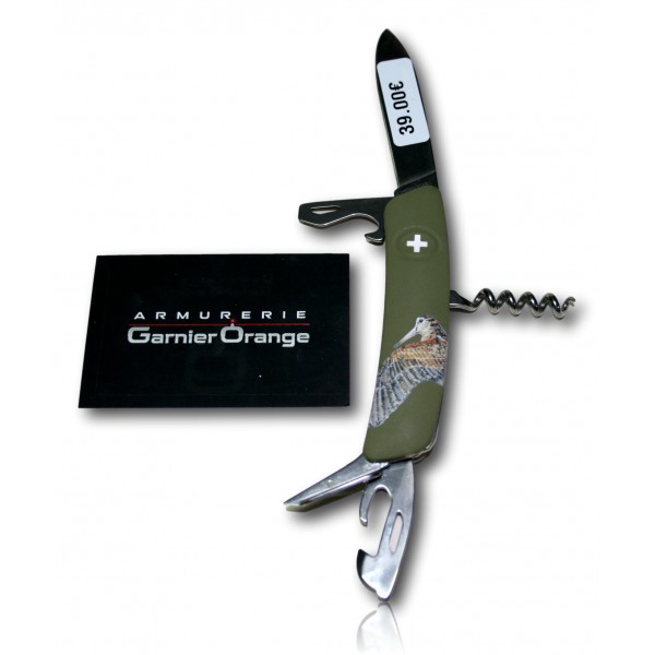 COUTEAU SWIZA KAKI IMPRESSION BECASSE 11 FONCTIONS