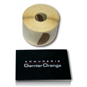 PASTILLES AUTOCOLLANTES 35MM MARRON