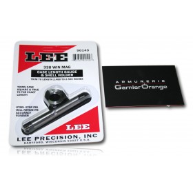 LEE CASE LENGTH GAUGE + SHELL HOLDER 338 WIN MAG 90149