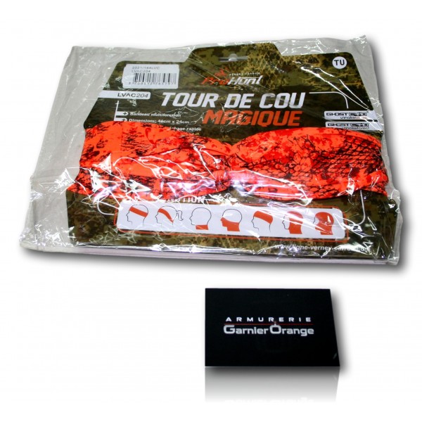 TOUR DE COU MAGIQUE PROHUNTE ORANGE