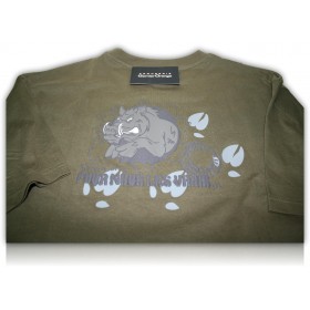 TEE-SHIRT VERNEY CARRON SANGLIER VERT FONCE T. XXL