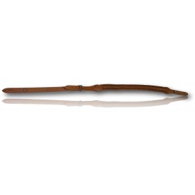 BRETELLE TRESSEE FUSIL MARRON CLAIR