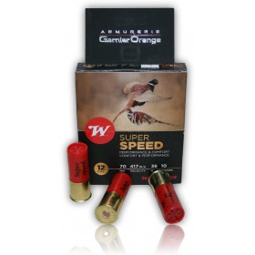 CARTOUCHE WINCHESTER SUPER SPEED BOURRE JUPE 36GR PLOMBS DE 7 CAL 12/70 X10