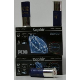 CARTOUCHE FOB SAPHIR 36GR PLOMBS DE 6 NICKELE BOURRE JUPE CAL. 12/70 X10