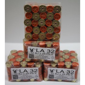 CARTOUCHE JOCKER LA 32 32GR BOURRE JUPE PLOMBS DE 9 CAL. 12/70 X100