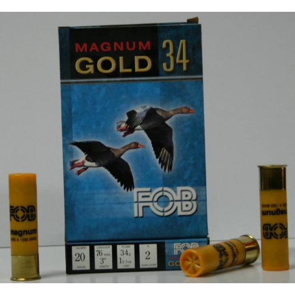 CARTOUCHE FOB GOLD 34 34GR PLOMBS DE 2 CAL. 20/76 X10