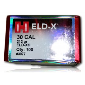 OGIVE HORNADY CAL 30 308 ELD-X 212GR  BTE 100 3077