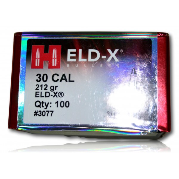 OGIVE HORNADY CAL 30 308 ELD-X 212GR  BTE 100 3077
