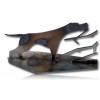 BECASSE + CHIEN METAL DECORATIF