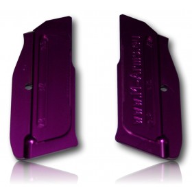 PAIRE PLAQUETTE ALU M-ARMS MONARCH 2 CZ SHADOW 1 VIOLETTE