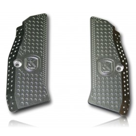 PAIRE DE PLAQUETTE ALU M-ARMS MONARCH 1 CZ 75 SHADOW 1 ET 2 GRIS