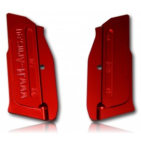 PAIR DE PLAQUETTE ALU M-ARMS MONARCH 2 CZ SHADOW 2 ROUGE