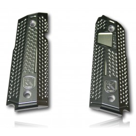 PAIRE DE PLAQUETTE ALU M-ARMS MONARCH 2 1911 GRIS