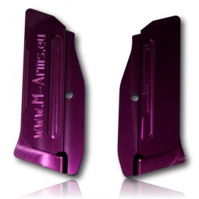 PAIRE PLAQUETTE M-ARMS MONARCH 2 CZ 75 SHADOW 1 ET 2 VIOLETE