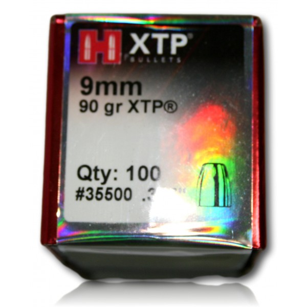 OGIVE HORNADY CAL 9MM XTP 90GR BTE 100 35500