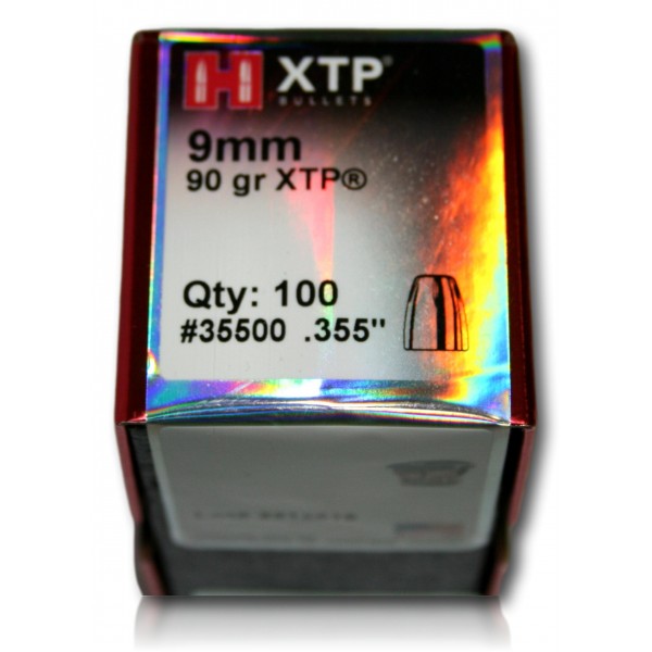 OGIVE HORNADY CAL 9MM XTP 90GR BTE 100 35500
