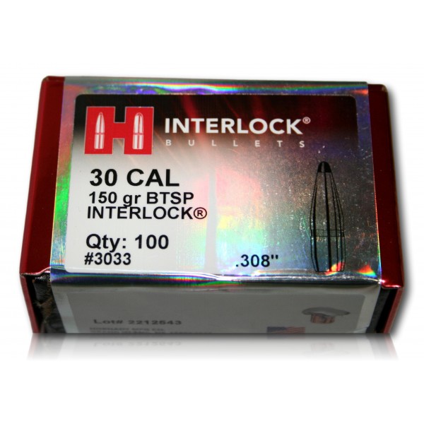 OGIVE HORNADY INTERLOCK CAL 30 308 150GR BTE 100 3033