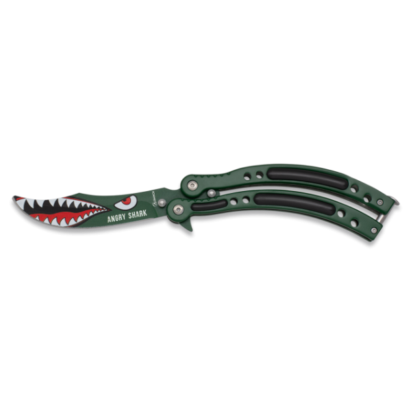 Couteau papillon Angry Shark Albainox 2187