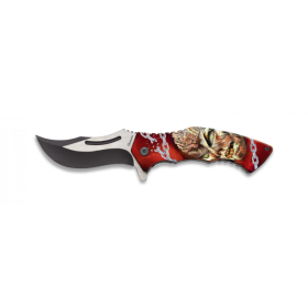 Couteau pliant Zombie 3D 2 cotes L 8.5 18597