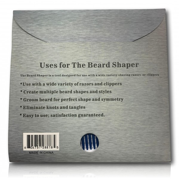 PEIGNE GUIDE TRACEUR DE CONTOUR BLEU