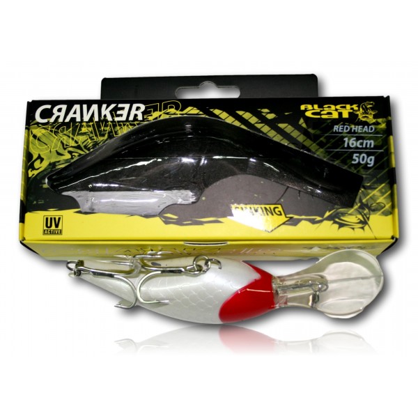 LEURRE BLACK CAT CRANKER Red Head