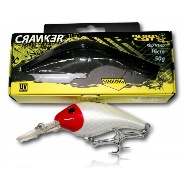 LEURRE BLACK CAT CRANKER Red Head