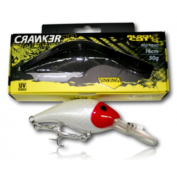 LEURRE BLACK CAT CRANKER Red Head