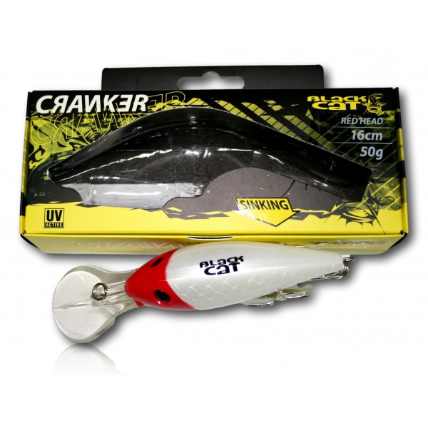 LEURRE BLACK CAT CRANKER Red Head