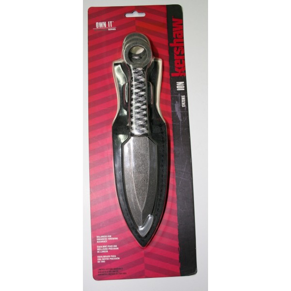 LOT DE 3 COUTEAUX A LANCER KERSHAW 11.4CM