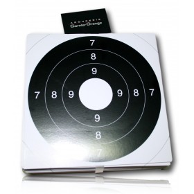 LOT DE 100 CENTRE DE CIBLES C50 CENTRE BLANCHE 21X21