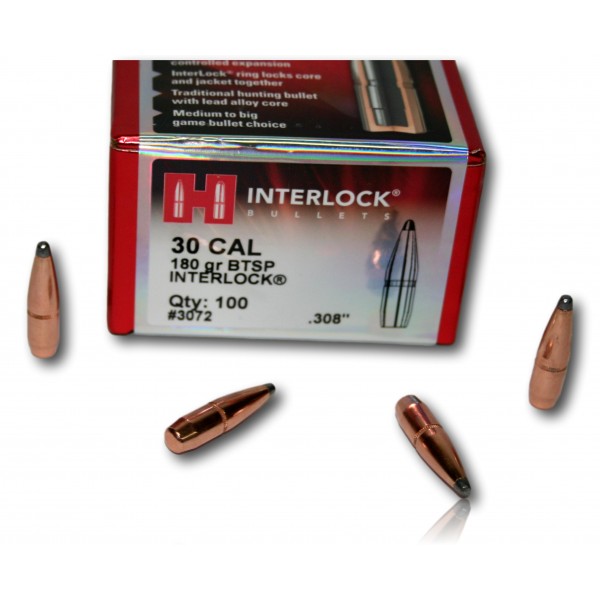 OGIVE HORNADY INTERLOCK CAL 30 308 180GR BTE 100 3072