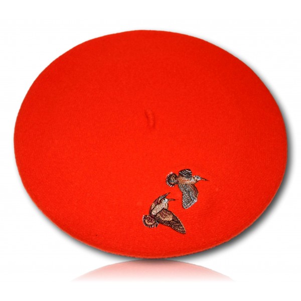 BERRET FRANCAIS ORANGE FLUO BECASSE