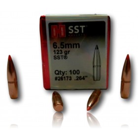 OGIVE HORNADY SST 6.5 MM 264 123GR LOT 100 26173