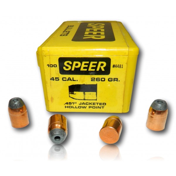BALLES SPEER CAL.45 260GRS