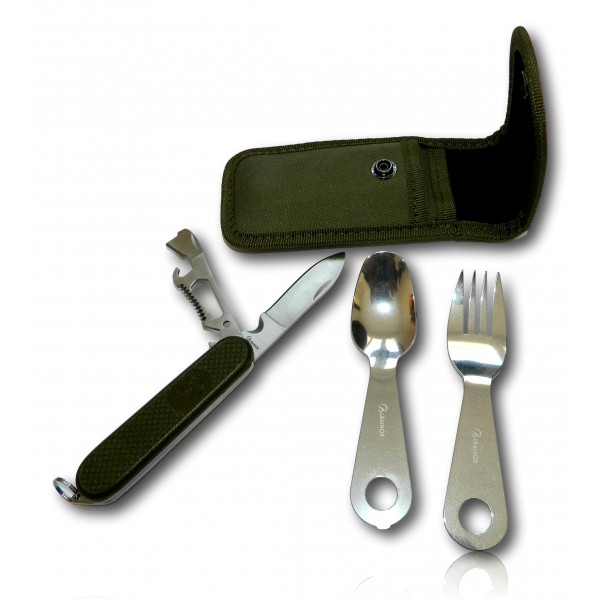 SET CAMPING ALBAINOX. AVEC ETUI