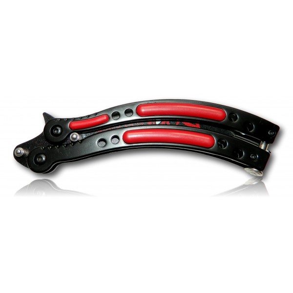 COUTEAU PAPILLON RED EAGLE ALBAINOX LAME 10.20CM 02197