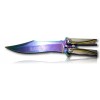 COUTEAU PAPILLON RAINBOW LAME 7.8CM 02147