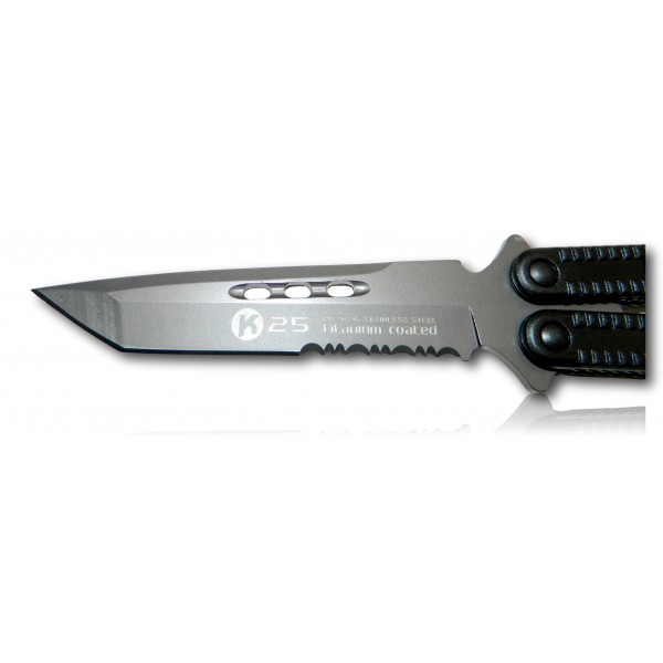 COUTEAU PAPILLON TACTIQUE K25. AVEC ETUI