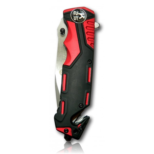 COUTEAU PLIANT K25 ROUGE/NOIR. LAME 9.2 19653