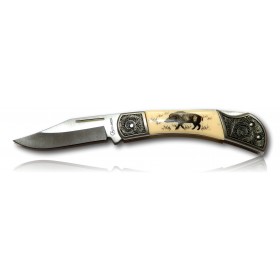 COUTEAU PLIANT ALBAINOX SANGLIER LAME 8.1CM 10824