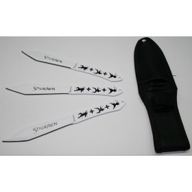 COUTEAU A LANCER ALBAINOX NINJA SHURIKEN BLANC