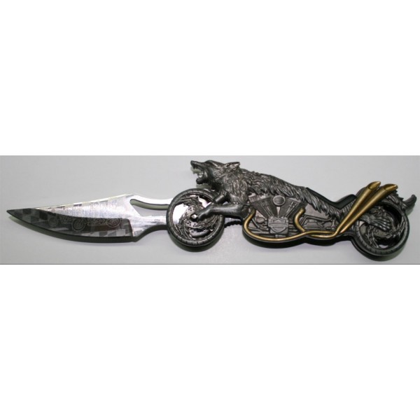 COUTEAU PLIANT ALBAINOX MOTO LOUP