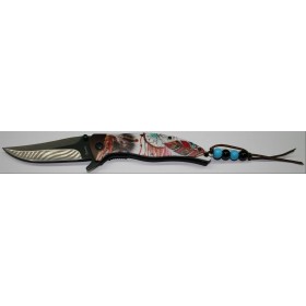COUTEAU PLIANT ALBAINOX PLUME INDIEN