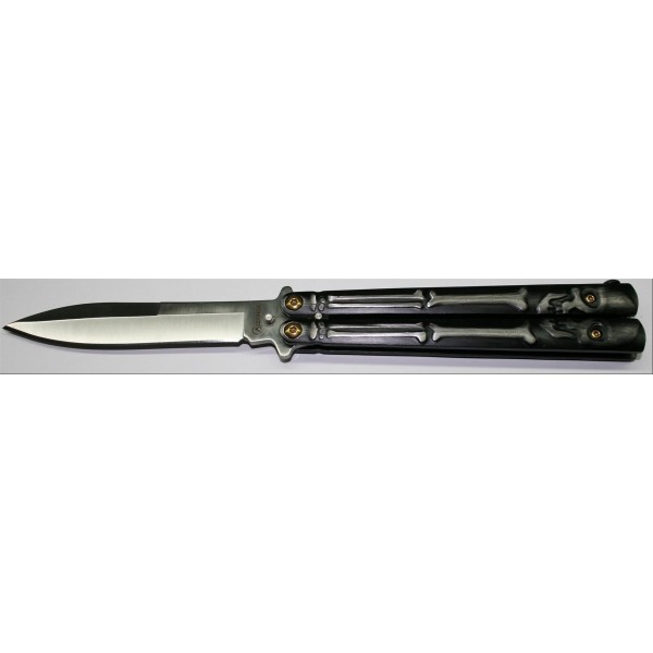 COUTEAU PAPILLON ALBAINOX SKULLS