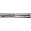 COUTEAU PAPILLON ALBAINOX BLANC NINJA DRAGON