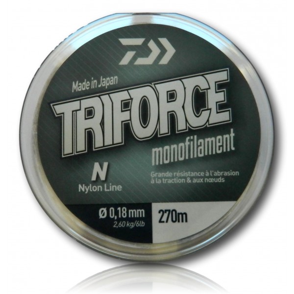 FIL NYLON TRIFORCE DAIWA 0.18MM 270M