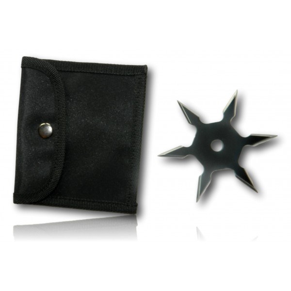 ETOILE DE JET 6 BRANCHES NOIRE POINTUE ET10N